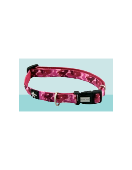 Collare Fuxtreme Regolabile 10 mm  Camouflage Rosa. Collari e Guinzagli per cani