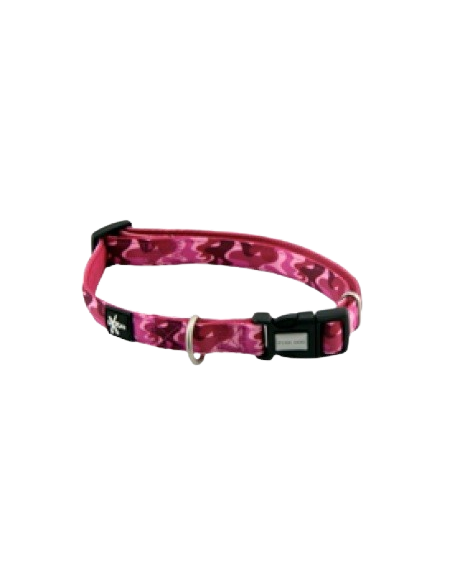 Collare Fuxtreme Regolabile 10 mm  Camouflage Rosa. Collari e Guinzagli per cani
