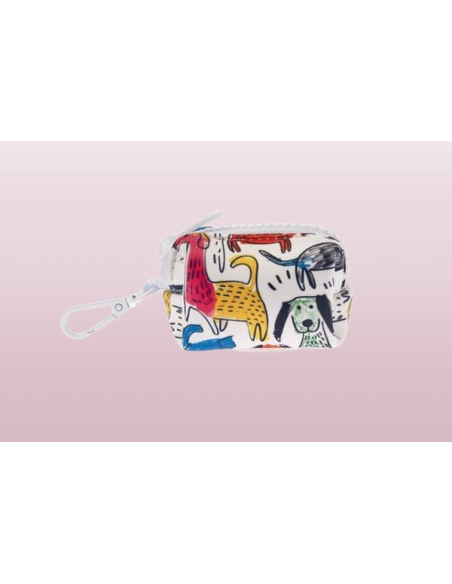 Portasacchetti Motif Chiens Naifs 7x5x5. Accessori per cani .
