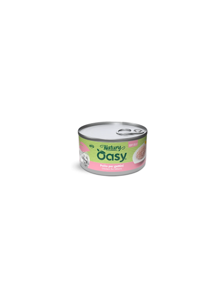 Oasy Wet Cat Natury Soft Jelly  Pollo per Gattini gr.85. Cibo per Cuccioli di gatto