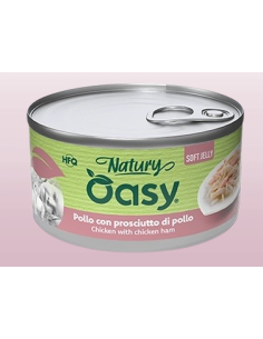 Oasy Wet Cat Natury Soft Jelly Pollo con Prosc.di Pollo gr.85. Cibo Umido Per Gatti 2