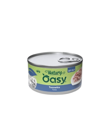 Oasy Wet Cat Natury Soft Jelly Tonnetto gr.85.Cibo Umido Per Gatti