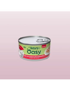Oasy Wet Cat Natury Soft Jelly Pollo con Mazzancolle gr.85. Cibo Umido Per gatti