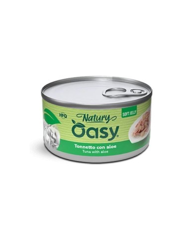 Oasy Wet Cat Natury Soft Jelly Tonnetto con Aloe gr.85.Cibo Umido Per gatti.