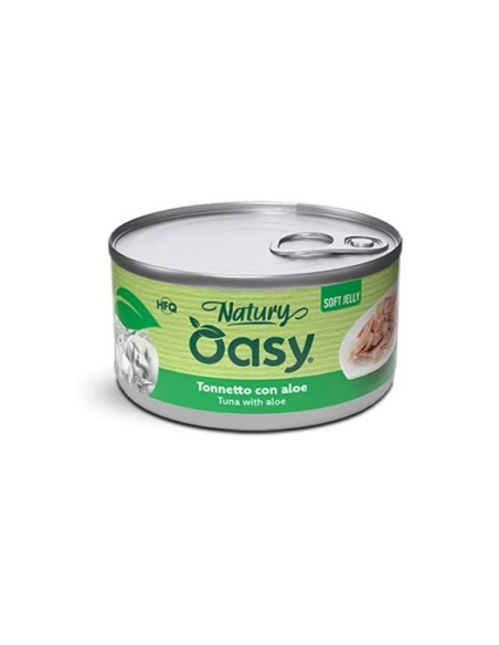 Oasy Wet Cat Natury Soft Jelly Tonnetto con Aloe gr.85.Cibo Umido Per gatti.