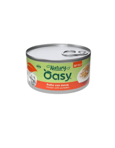 Oasy Wet Cat Natury Soft Jelly Pollo con Zucca gr.85.Cibo Umido per gatti 2