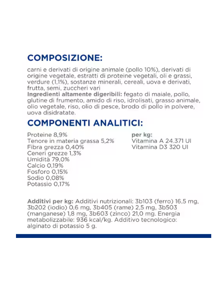 HILL'S Feline On-Care Gr.82. Diete . Cibo Umido Per Gatti .