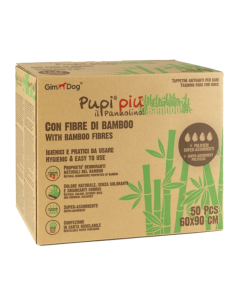 Gimdog Pupi Più Bamboo 60x90 50 pezzi. Accessori per cani
