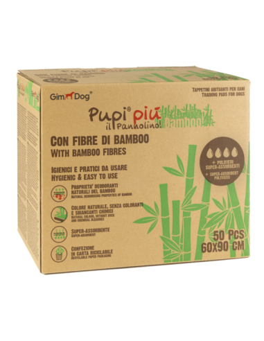 Gimdog Pupi Più Bamboo 60x90 50 pezzi. Accessori per cani