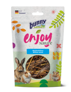 BUNNY ENJOY NATURE Legno di Salice Gr.100. Mangime per Roditori 2