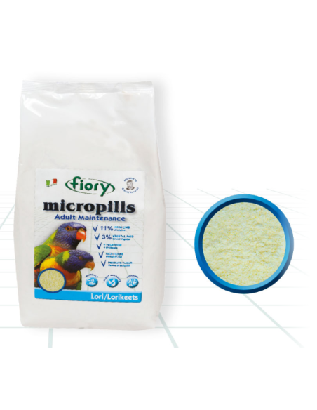 Fiory Micropills Adult Lori 800 gr. Mangime per Uccelli