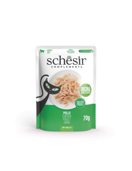 Schesir Cat Busta Filetti Di Pollo In Jelly gr 85. Cibo Umido Per gatti