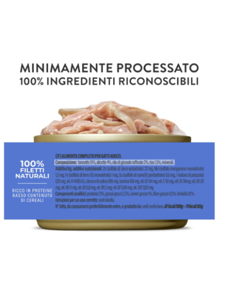 Schesir Tonno con Alicette in jelly Lattine 6x50gr.Cibo Umido per gatti