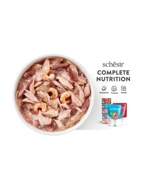 Schesir Tonnetto con Prosciutto in jelly 6x50gr.Cibo Umido per gatti
