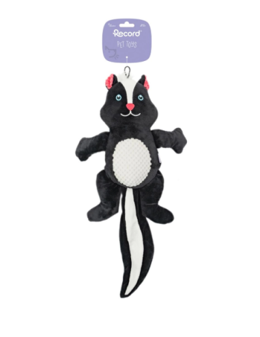 Record Gioco Plushy Puzzola Nero. Giochi Per Cani .