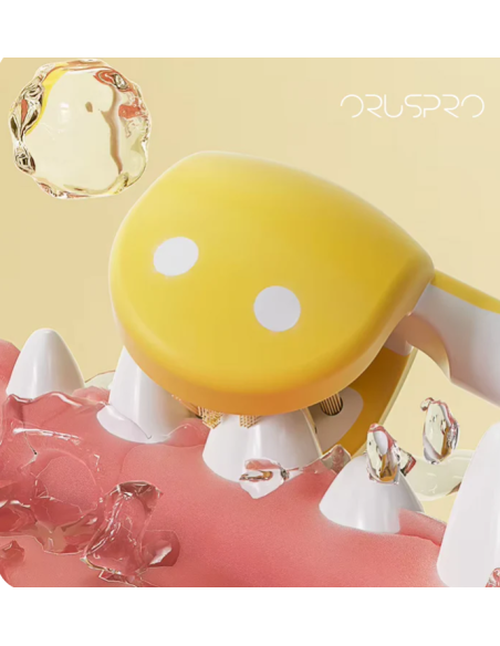 Orus 3D Spazzolino Giallo. Igiene per cani .