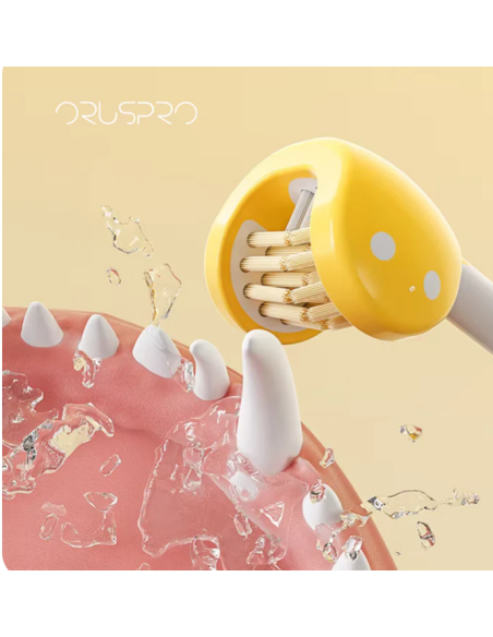 Orus 3D Spazzolino Giallo. Igiene per cani .