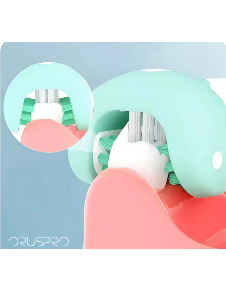 Orus 3D Spazzolino verde Igiene per cani .