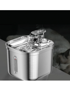 Sunny Steel Fontanella in Acciaio Con Sensore . Abbeveratoio per cani.