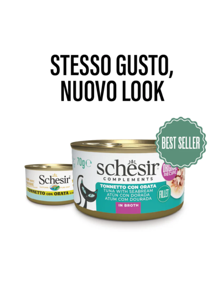 Schesir Tonnetto con Orata Gr.70 Cibo Umido per Gatti
