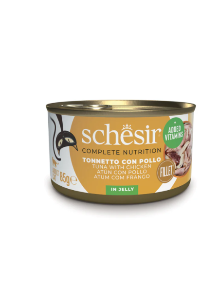 Schesir Tonnetto con Filetti di Pollo Gr.85 Cibo Umido per Gatti