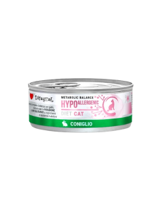 Disugual Diet Gatto Hypoallergenic Coniglio gr 85. Diete  Cibo Umido per gatti.