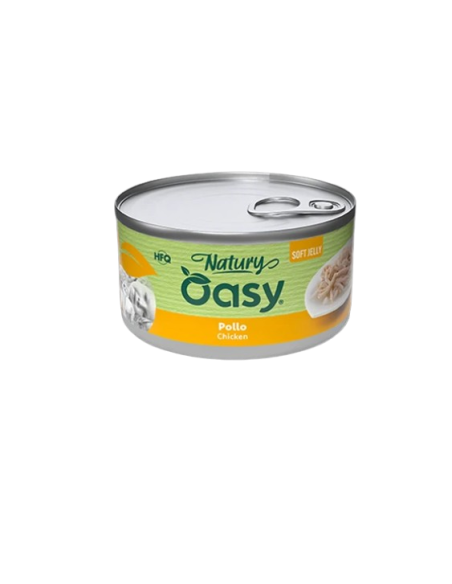Oasy Wet Cat Natury Soft Jelly Pollo gr.85. Cibo Umido Per Gatti