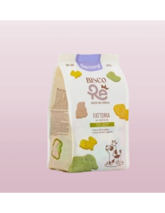 Record Bisco Re Fattoria Carota Zucchina Pesca Vaniglia 400 gr. Snack per cani.