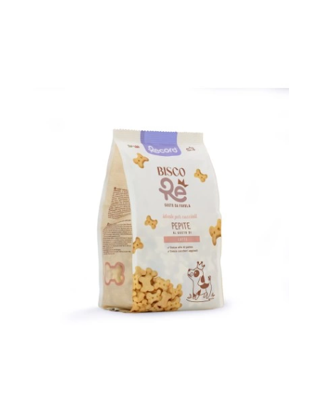 Record Bisco Re Pepite Latte gr 400. Snack per Cani