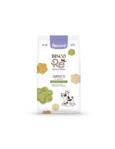 Record Bisco Re Zampotti Zucca , Vaniglia e spinaci gr 400. Snack per cani.