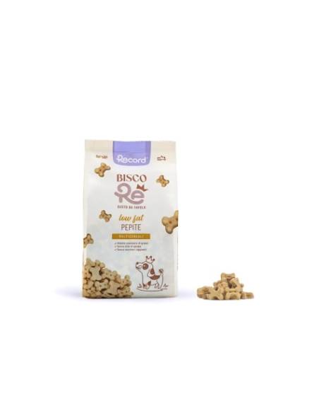 Record Bisco Re Pepite Multicereali gr 400. Snack per cani.