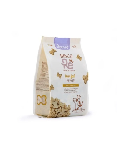 Record Bisco Re Pepite Multicereali gr 400. Snack per cani.