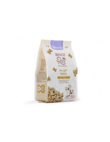 Record Bisco Re Pepite Multicereali gr 400. Snack per cani.