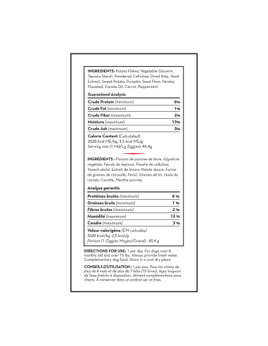 Kong Ziggies Enhanced Adult Small gr 195. Gioco Per Cani