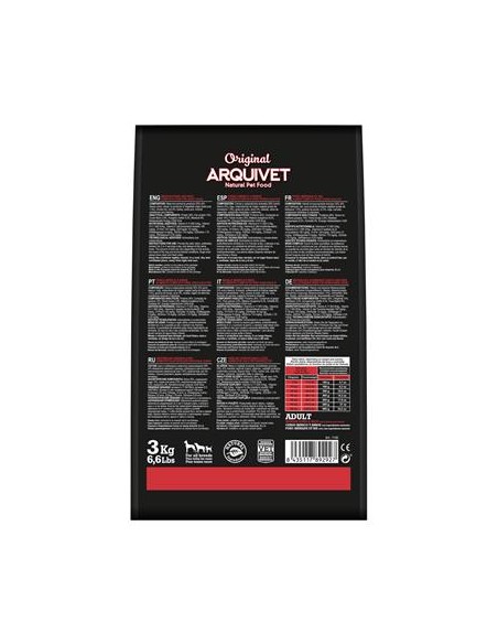 Arquivet Dog Original Adult Maiale Iberico kg 3. Crocchette per cani