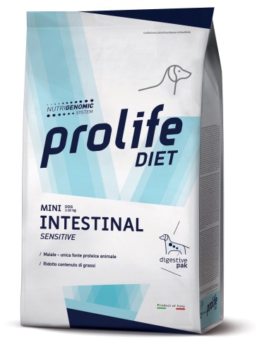 Prolife Dog Veterinary Dog Intestinal Sensitive Mini Kg. 1,5. Diete Cibo Secco Per Cani