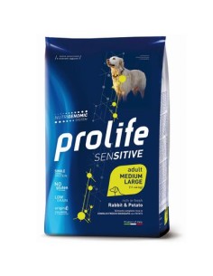 Prolife Sensitive Adult Medium Large Coniglio e Patate kg 10. Crocchette per cani. 2