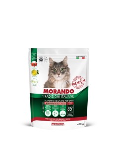 Morando Tradizioni Italiane Manzo e Suino gr.400. Cibo Secco Per Gatti.