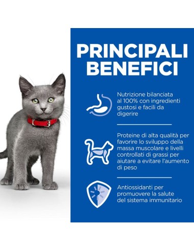 Hill's Feline Sterilised Kitten kg 1,5 . Cibo per Cuccioli di gatto.