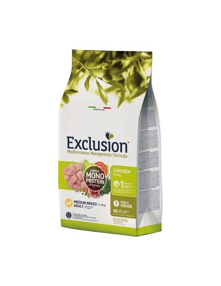 Exclusion Monoproteico Pollo Kg 12. Crocchette per cani