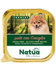 Natua Country Dog Coniglio gr.100. Cibo Umido Per cani .