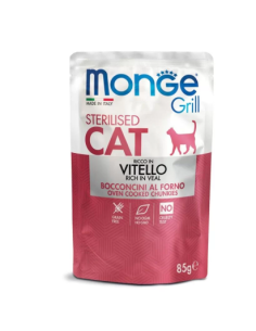 Monge Grill Busta Sterilised Vitello gr 85. Cibo Umido per gatti . 2