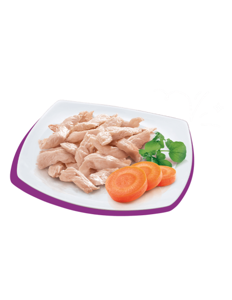 Petreet Monoproteico Pollo Con Carote  gr 60 mp24. Cibo Umido Per Gatti