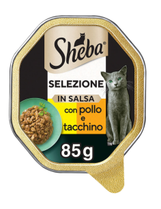 Sheba Selezione in Salsa Pollo  Tacchino Gr 85. Cibo Umido Per gatti.