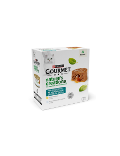GOURMET NATURE'S CREATIONS Multipack Mousse Pollo e Pesce 8x85gr.Cibo Umido Per gatti 2
