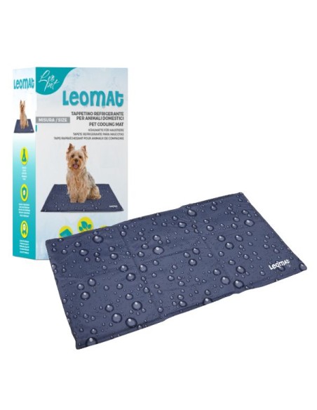 Leomat Tappetino Refrigerante Bolle Misura Media 65x50.Cucce e Letti Per cani
