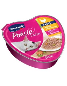 Vitakraft Poesie Creation  Pollo e Verdure dell'orto Vaschette Gr.85.Cibo Umido Per Gatti