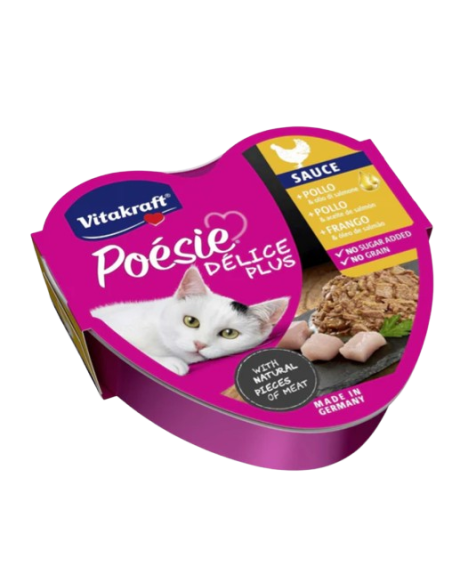 Vitakraft Poesie Delice Plus Pollo Gr.85. Cibo Umido Per Gatti