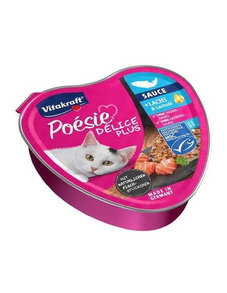 Vitakraft Poesie Delice Plus Salmone Gr.85.Cibo Umido per gatti
