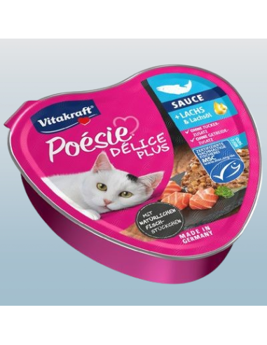 Vitakraft Poesie Delice Plus Salmone Gr.85.Cibo Umido per gatti
